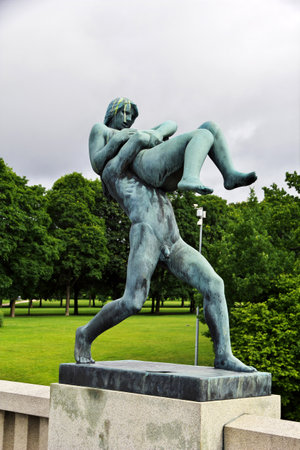 Oslo / Norway - 24 Jun 2012: Vigeland Sculpture Park, Oslo, Norwayのeditorial素材
