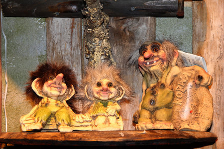 Bergen / Norway - 26 Jun 2012: The gift shop in Bergen city, Norwayのeditorial素材