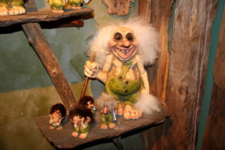 Bergen / Norway - 26 Jun 2012: The gift shop in Bergen city, Norway