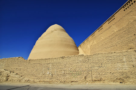 Meybod / Iran - 02 Oct 2012: Ancient Meybod Citadel in Iranのeditorial素材