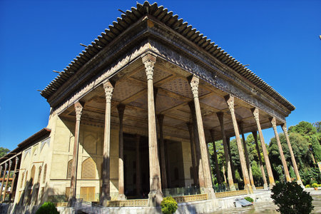 Isfahan / Iran - 03 Oct 2012: Chehel Sotoun in Isfahan, Iranのeditorial素材