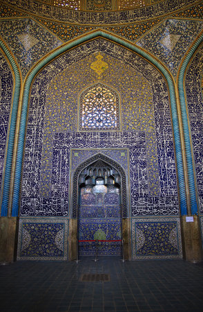 Isfahan / Iran - 03 Oct 2012: Mosque on Naqsh-e Jahan Square in Isfahan, Iranのeditorial素材