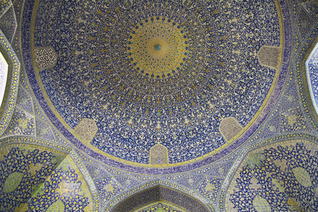 Isfahan / Iran - 03 Oct 2012: Mosque on Naqsh-e Jahan Square in Isfahan, Iran