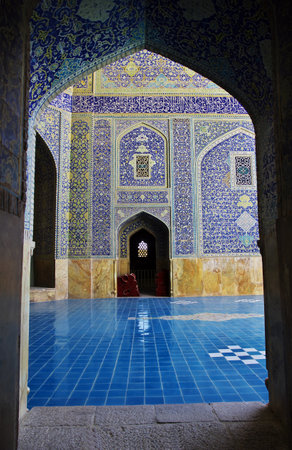 Isfahan / Iran - 03 Oct 2012: Mosque on Naqsh-e Jahan Square in Isfahan, Iranのeditorial素材