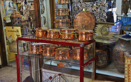 Isfahan / Iran - 03 Oct 2012: Market on Naqsh-e Jahan Square in Isfahan, Iran.のeditorial素材