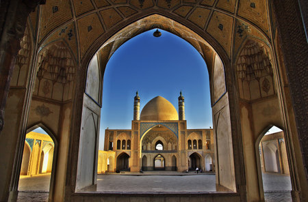 Kashan / Iran - 05 Oct 2012: Agha Bozorg Mosque, Kashan, Iranのeditorial素材