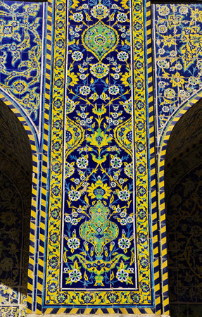 Isfahan / Iran - 03 Oct 2012: Mosque on Naqsh-e Jahan Square in Isfahan, Iranのeditorial素材