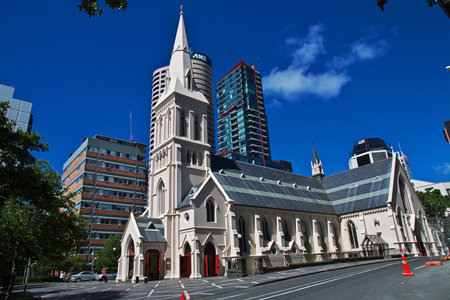 Auckland / New Zealand - 15 Dec 2018: The church in Auckland city, New Zealandのeditorial素材