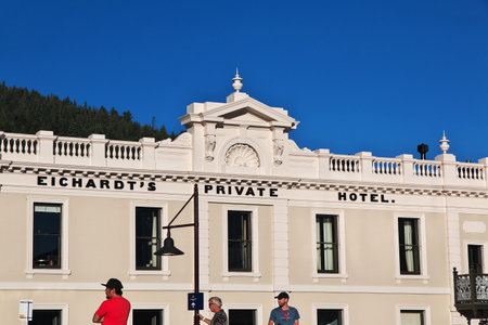 Queenstown / New Zealand - 23 Dec 2018: Queenstown city on South island, New Zealandのeditorial素材