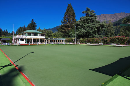 Queenstown / New Zealand - 25 Dec 2018: Botanic Garden in Queenstown city, New Zealandのeditorial素材