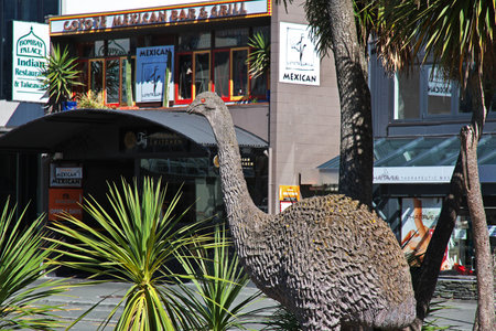 Queenstown / New Zealand - 25 Dec 2018: The monument in Queenstown city on South island, New Zealandのeditorial素材