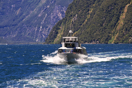 Milford Sound / New Zealand - 24 Dec 2018: Milford Sound Fjord, New Zealandのeditorial素材