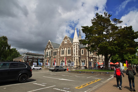 Christchurch / New Zealand - 27 Dec 2018: The building in Christchurch on South island, New Zealandのeditorial素材