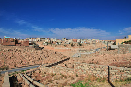 Ghardaia / Algeria - 02 Nov 2014: The view on the medina of Ghardaia city, Sahara desert, Algeriaのeditorial素材