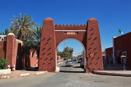 Adrar / Algeria - 06 Nov 2014: Adrar city in desert Sahara, Algeriaのeditorial素材