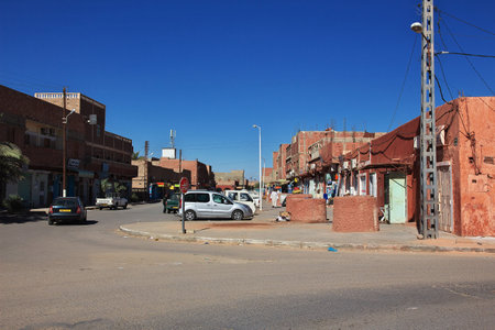 Adrar / Algeria - 06 Nov 2014: Adrar city in desert Sahara, Algeriaのeditorial素材