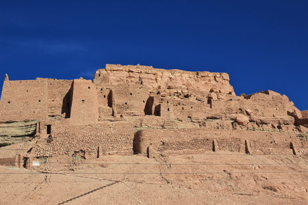 Sahara / Algeria - 03 Nov 2014: The ancient fortress in Sahara desert, Algeriaのeditorial素材