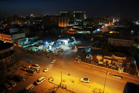 Sudan / Khartoum - 18 Feb 2017: The view on the old town of Khartoum, Sudanのeditorial素材