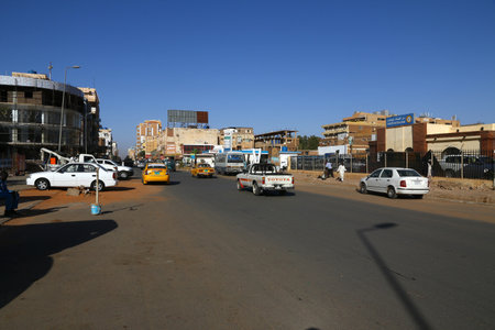 Sudan / Khartoum - 18 Feb 2017: The street in Khartoum, Sudanのeditorial素材