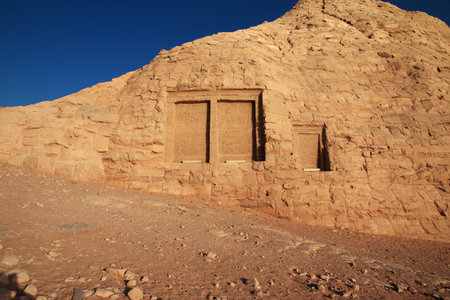 Abu Simbel / Egypt - 26 Feb 2017: Temple in Abu Simbel, Egypt