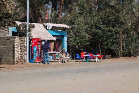 Luxor / Egypt - 04 Mar 2017: The shop in Luxor, Egyptのeditorial素材