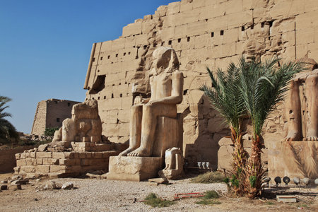 Luxor / Egypt - 01 Mar 2017: Ancient Karnak temple in Luxor, Egyptのeditorial素材