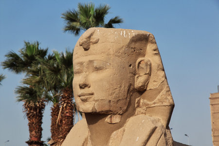 Luxor / Egypt - 01 Mar 2017: Ancient Luxor temple in Luxor city, Egyptのeditorial素材