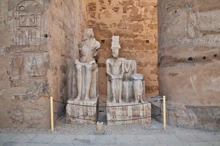 Luxor / Egypt - 01 Mar 2017: Ancient Luxor temple in Luxor city, Egyptのeditorial素材