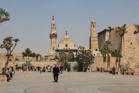 Luxor / Egypt - 01 Mar 2017: Ancient Luxor temple in Luxor city, Egyptのeditorial素材