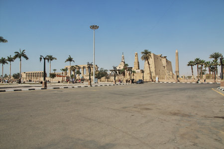 Luxor / Egypt - 01 Mar 2017: Ancient Luxor temple in Luxor city, Egyptのeditorial素材