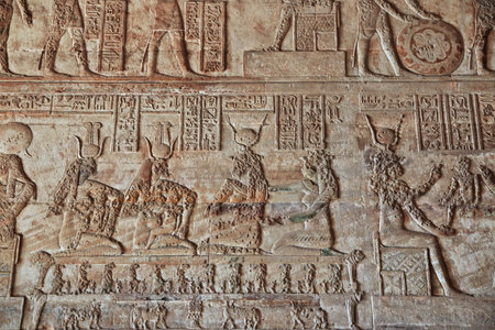 Dendera / Egypt - 02 Mar 2017: Ancient temple Hathor in Dendera, Egyptのeditorial素材