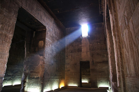 Dendera / Egypt - 02 Mar 2017: Ancient temple Hathor in Dendera, Egyptのeditorial素材