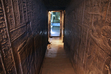 Dendera / Egypt - 02 Mar 2017: Ancient temple Hathor in Dendera, Egyptのeditorial素材