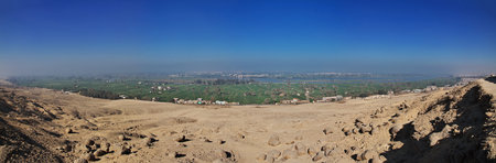 Amarna / Egypt - 03 Mar 2017: City of El Minya in the Sahara on the Nile, Egyptのeditorial素材