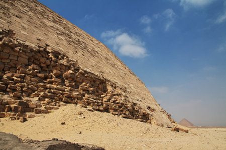 Dahshur, Sahara / Egypt - 04 Mar 2017: Pyramids in Dahshur, Sahara desert, Egyptのeditorial素材