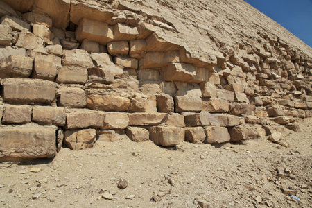 Dahshur, Sahara / Egypt - 04 Mar 2017: Pyramids in Dahshur, Sahara desert, Egyptのeditorial素材