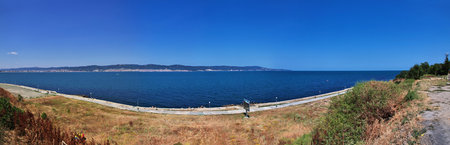 Nessebar / Bulgaria - 17 Jul 2015: The view on Black sea from Nessebar, Bulgariaのeditorial素材