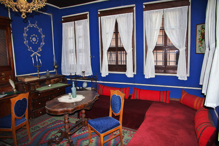 Plovdiv / Bulgaria - 12 Jul 2015: Plovdiv Regional Historical Museum, Bulgarian National Revival Exposition, Bulgariaのeditorial素材