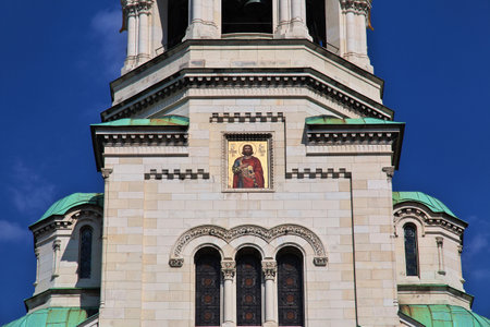 Sofia / Bulgaria - 13 Jul 2015: St. Alexander Nevski Cathedral, Sofia, Bulgariaのeditorial素材