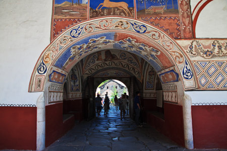 Rila Monastery / Bulgaria - 13 Jul 2015: The ancient Rila Monastery in Bulgaria