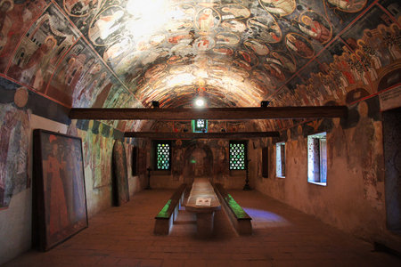 Bachkovo / Bulgaria - 12 Jul 2015: Bachkovo is ancient monastery in Bulgariaのeditorial素材