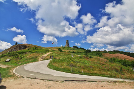 Shipka Pass / Bulgaria - 15 Jul 2015: The monument on Shipka Pass, Bulgariaのeditorial素材