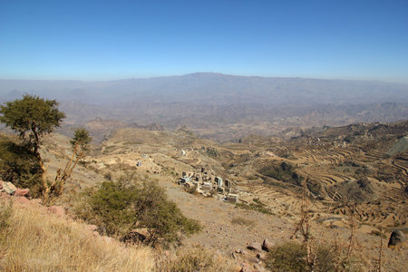 Al Hatab / Yemen - 04 Jan 2013: Al Hatab village, Yemenのeditorial素材
