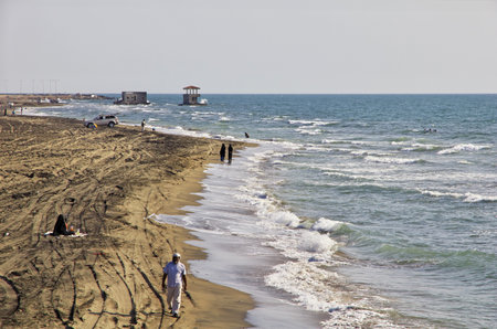 Hodeida, Bab El Mande / Yemen - 03 Jan 2013: The coast of Red Sea, Bab El Mande, Hodeida, Yemenのeditorial素材