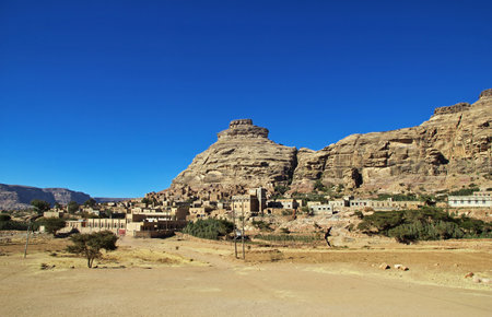 Thula / Yemen - 04 Jan 2013: Thula village in mountains, Yemenのeditorial素材