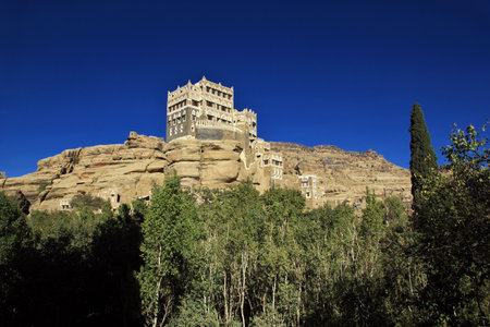 Sanaa / Yemen - 02 Jan 2013: Dar Al Hajar, Rock Palace, Sanaa, Yemenのeditorial素材
