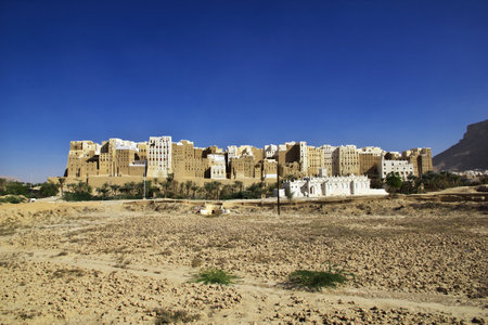 Shibam, Hadramaut / Yemen - 31 Dec 2012: The city of medieval skyscrapers, Shibam, Wadi Hadramaut, Yemenのeditorial素材