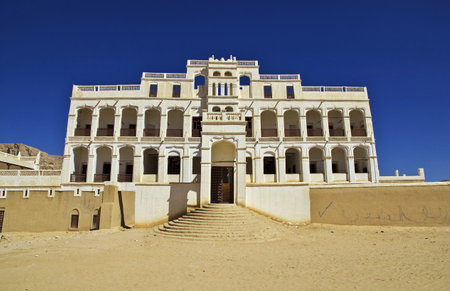 Tarim, Hadhramaut / Yemen - 31 Dec 2012: The vinatge palace in Tarim, Yemenのeditorial素材