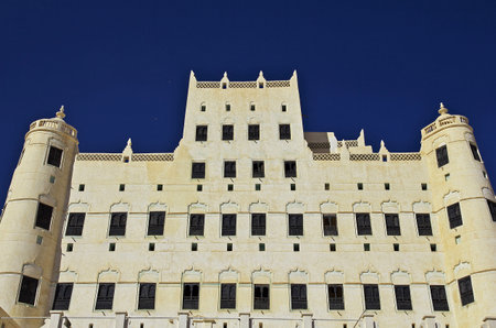 Seiyun, Hadhramaut / Yemen - 31 Dec 2012: Sultans Palace, Seyun, Wadi Hadramaut, Yemenのeditorial素材