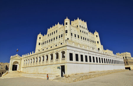 Seiyun, Hadhramaut / Yemen - 31 Dec 2012: Sultans Palace, Seyun, Wadi Hadramaut, Yemenのeditorial素材